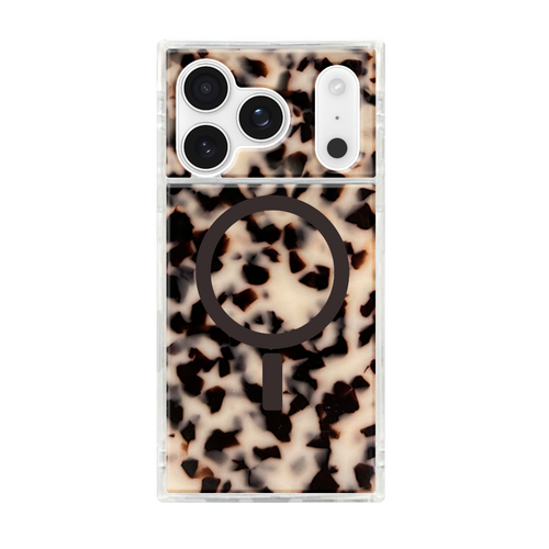 Flaunt Square Blonde Tortoise Shell MagSafe Case for  iPhone 17 Pro
