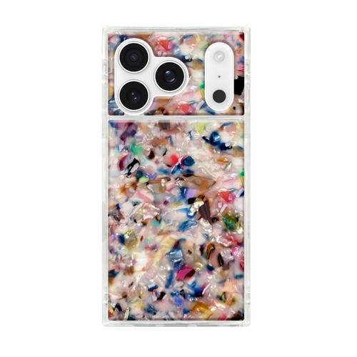 Flaunt Square Rainbow Confetti Tortoise Shell MagSafe Case for  iPhone 17 Pro