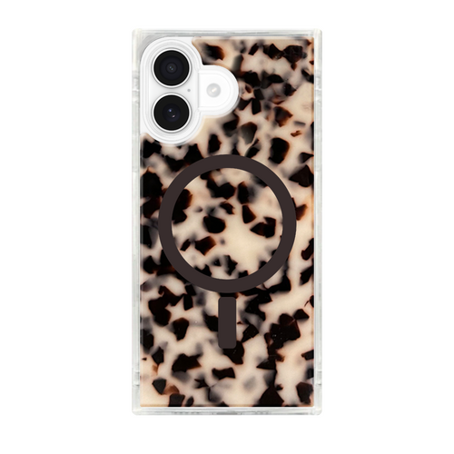 Flaunt Square Blonde Tortoise Shell MagSafe Case for iPhone 17