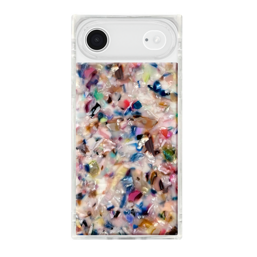 Flaunt Square Rainbow Confetti Tortoise Shell MagSafe Case for iPhone 17 Air