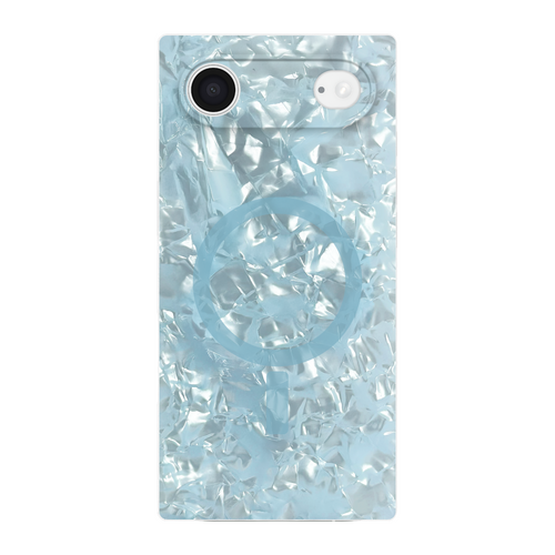 Flaunt Square Icy Blue Pearl MagSafe Case for iPhone 17 Air