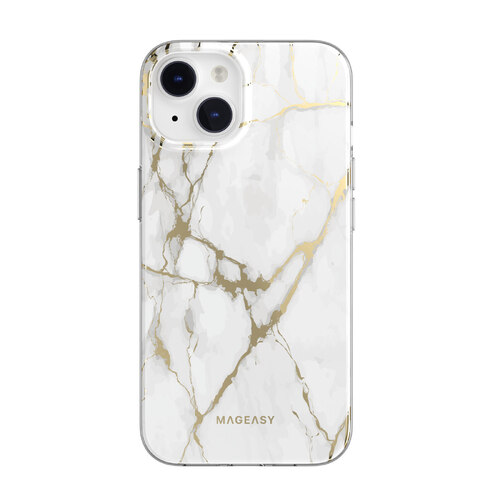 Mageasy | Marble Case | iPhone 14 - White
