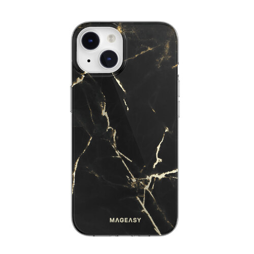 Mageasy | Marble Case (MagSafe) | iPhone 14 - Black