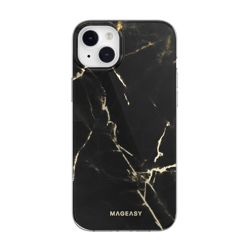 Mageasy | Marble Case (MagSafe) | iPhone 14 Plus - Black
