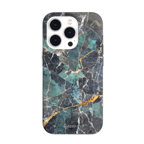 Mageasy | Marble Case | iPhone 14 Pro - Blue