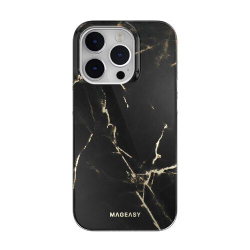 Mageasy | Marble Case (MagSafe) | iPhone 14 Pro - Black
