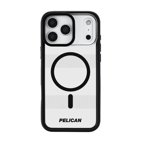 Pelican Protector MagSafe Case with Stand for iPhone 17 Pro Max - Clear / Black