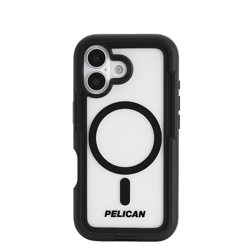 Pelican Voyager MagSafe Case with Holster for iPhone 17 - Black/Clear