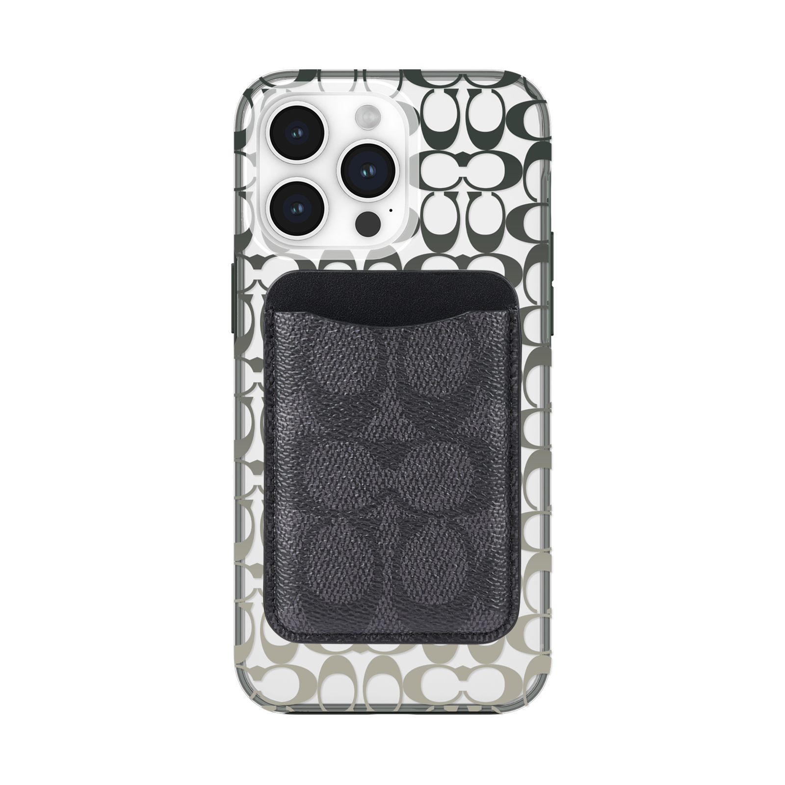 Coach MagSafe Card Holder - Signature Charcoal – Techaholic
